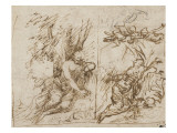 Study for a Penitent Magdalen and Magdalen in Ecstasy