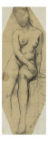 Etude de femme nue assise