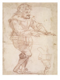 Portrait en pied du bossu Tafredi  bouffon de Don Lorenzo de Médicis