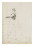 Etude pour le portrait de madame Cross de trois quarts