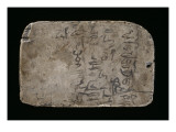 tablette de scribe inscrite en hiératique
