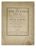 Les Amuzettes  pièces pour les vielles  muzettes  violons  flûtes et hautbois : page de titre