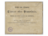 Sechs neue Sonaten fürs Clavier oder Pianoforte : page de titre
