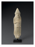 Statuette : homme tenant un tambourin