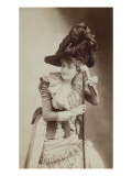 L'actrice de la Comédie-Française  maîtresse de Edwards  en costume fin XVIIIe