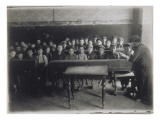 Scène du ghetto de Pologne Heder  école juive
