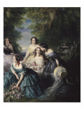 L'impératrice Eugénie entourée des dames d'honneur du palais