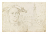 Le voyage aux Pays-Bas : Portrait d'une personne devant l'abbaye Saint-Michel d'Anvers