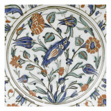 Tondino à décor floral