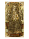 La Vierge et l'Enfant trônant entre deux anges