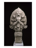 Extrémité de balustrade à garuda et naga