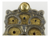 Tombe de la reine Arégonde : plaque-boucle de ceinture ou baudrier