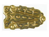 Deux petites contre-plaques: garniture de chaussures ou de jarretières