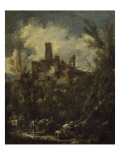 Le mûletier dit aussi paysage au château