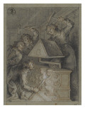 Les chantres brûlent le lutrin  illustration du lutrin de Boileau
