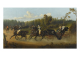L'impératrice Eugénie et de la reine Victoria en voiture