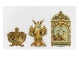 Trois objets: "souvenirs de Nicolas II et Alexandre Feodorovna"
