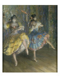 Deux danseuses espagnoles  sur scène  jouant des castagnettes
