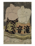 Les Sumô Takinoto Sogoro et Raiden Tame-emon