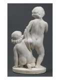 Les Génies de la Peinture et de la Sculpture se disputant la couronne