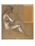 La Flûtiste  étude pour le tableau 