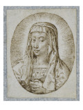 Le buste de la Sainte Vierge dans un ovale