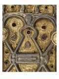 Tombe de la reine Arégonde : plaque-boucle de ceinture ou baudrier