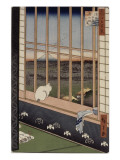 Le sanctuaire de Yushima Tenjin depuis le sommet de la colline