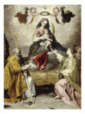 La Vierge à l'Enfant en gloire avec Saint Antoine abbé et Sainte Lucie