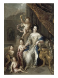 La marquise de Montespan entourée de ses quatre premiers enfants légitimés  en 1677