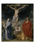 Le Christ en croix  la Vierge  Saint Jean et Sainte Madeleine