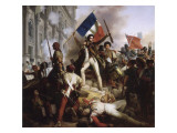 Le combat devant l'Hôtel de Ville  le 28 juillet 1830