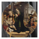 La sainte Famille avec des bergers