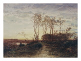 La Camargue  coucher de soleil