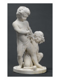 Les Génies de la Peinture et de la Sculpture se disputant la couronne