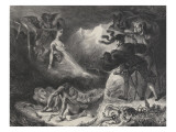 The Shadow of Marguerite Appears to Faust  3rd State