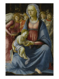 La Vierge et l'Enfant entourés de cinq anges