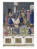 Le Livre d'Heures d'Etienne Chevalier : Les Suffrages des Saints  Saint Jean à la Cène