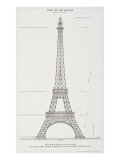La Tour Eiffel de 300 mètres  projet coté