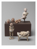 Vue groupée de figurines en terre cuite béotienne