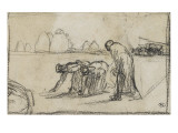 Trois glaneuses tourn vers la gauche (1855-1856)