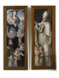 Deux panneaux : Donatrice en prière et saint Nicolas