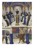 Le Livre d'Heures d'Etienne Chevalier : Les Suffrages des Saints  Saint Bernard enseignant