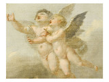 Esquisse pour le plafond L'Etude guide l'essor du Génie