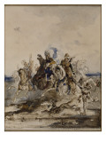 Le cheval de Darius hennit aux rayons du soleil