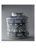 Vase à décor de frise en zigzag