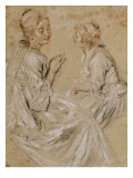 Deux études d'une femme assise