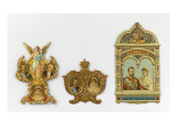 Trois objets: "souvenirs de Nicolas II et Alexandre Feodorovna"