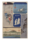 32ème vue : Araï ; 33ème vue : Shirasuka ; 34ème vue : Futakawa ; 35ème vue