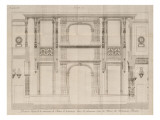 Musée des Monuments Français tome 4 par Alexandre Lenoir: planche 163 : élévation des morceaux